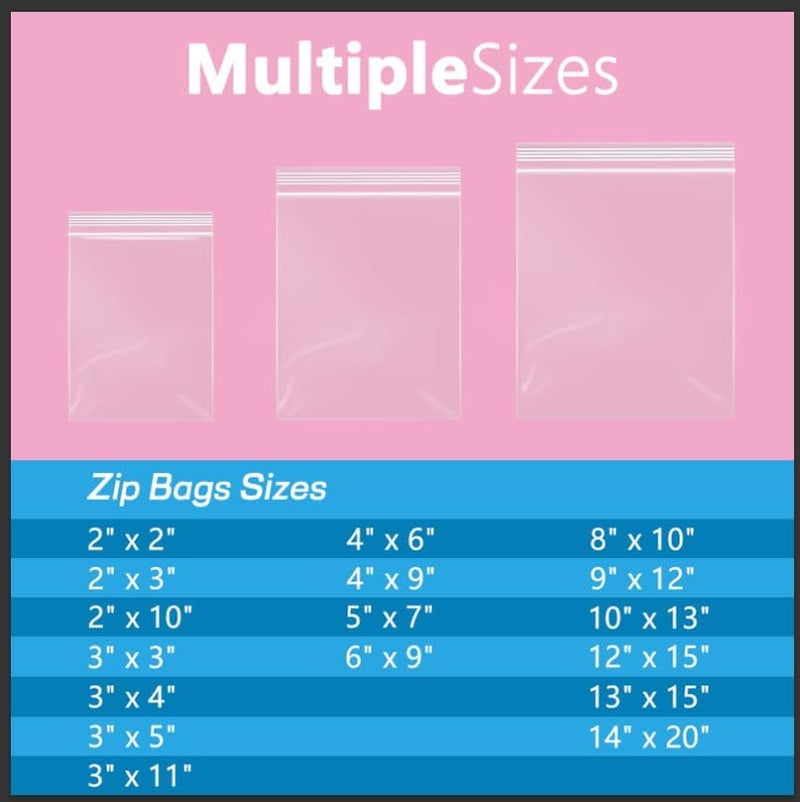 iMailer - 500 Pcs- 8" x 10" Plastic Zip Poly Bags- Clear Resealable Zip Bag for Art Prints, Brochure, Photoes, Handicraft Gift - Image 4