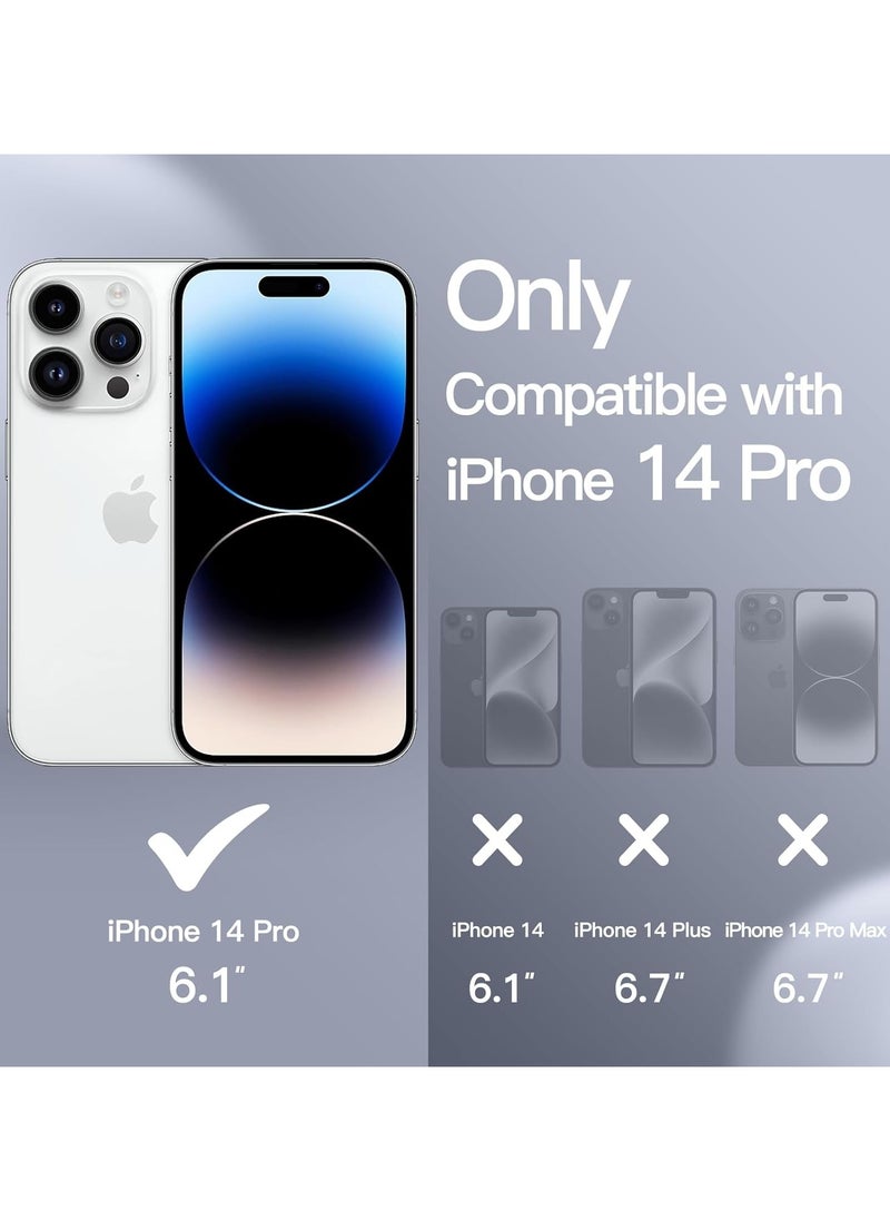 Silicone Case Compatible with iPhone 14 Pro, Slim Liquid Silicone Phone Case with Layers of Soft Rubber, Shockproof Bumper with TPU Lining (Light Grey)  - Image 2
