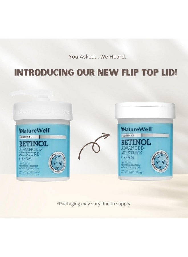 NATURE WELL Clinical Retinol Advanced Moisture Cream For Face Body & Hands Boosts Skin Firmness Enhances Skin Tone No Greasy Residue 10 Oz - Image 2
