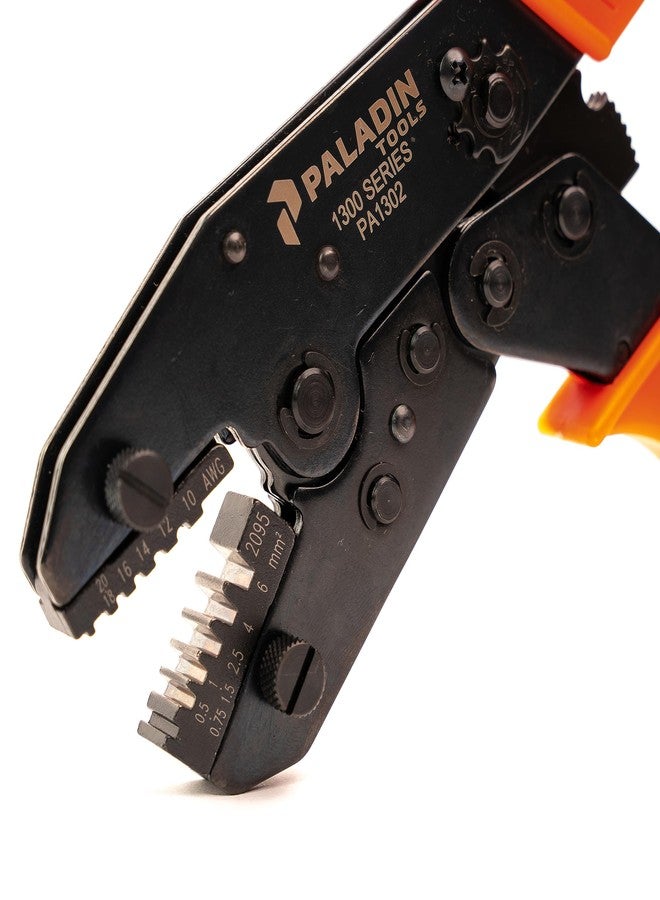 TEMPO Paladin Tools PA1360 Professional Crimping Tool, Crimp Insulated & Non-Insulated Wire Ferrules, 22-10 AWG - Image 3
