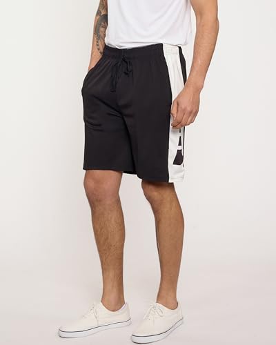 REALESSENTIALS Real Essentials Men’s 5 Pack: 9" Dry-Fit Shorts – Athletic Gym, Workout, Basketball, Running, Casual Lounge Active Pockets, Set 10, S - Image 2