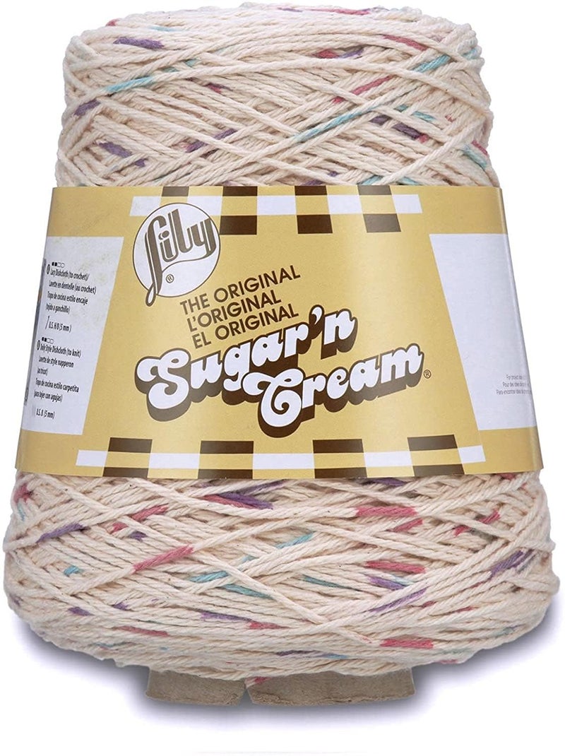 Lily Sugar N Cream Cones Potpourri Yarn - 1 Pack of 14oz/400g - Cotton - #4 Medium - 706 Yards - Knitting/Crochet - Image 2
