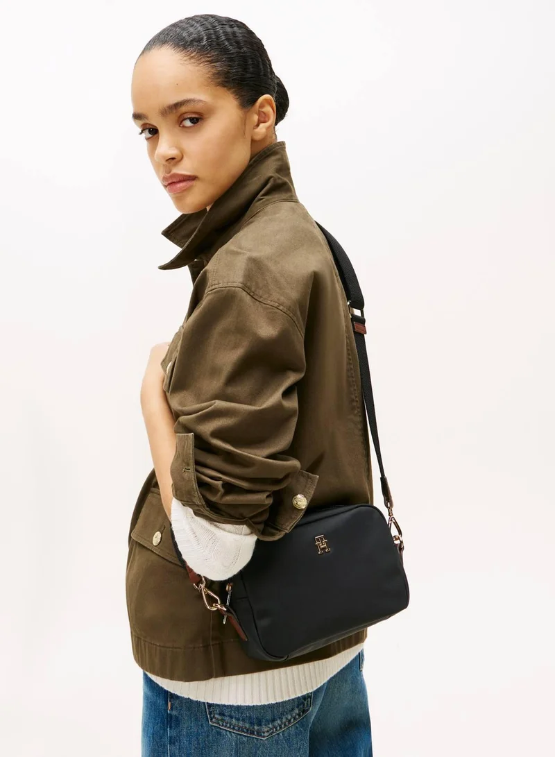 TOMMY HILFIGER Black TH Monogram Crossbody Camera Bag for Women | Best Price UAE