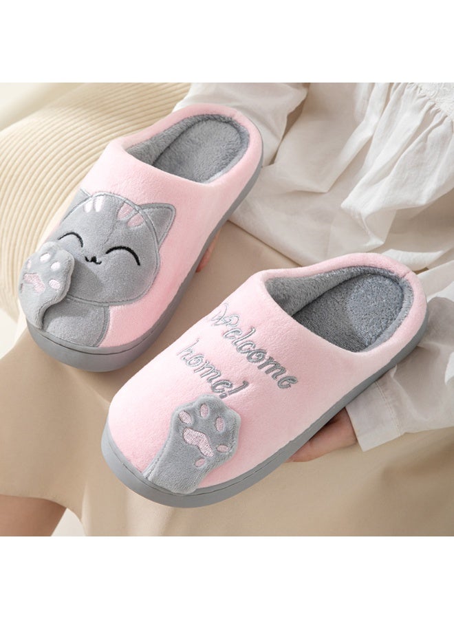 إسكدنيا الصفحة الرئيسية حذاء عيد الميلاد للنساء الشتاء حذاء بلوش مع رغوة الذاكرة ، انزلاق دافئ ناعم ناعم على حذاء المنزل - Image 2