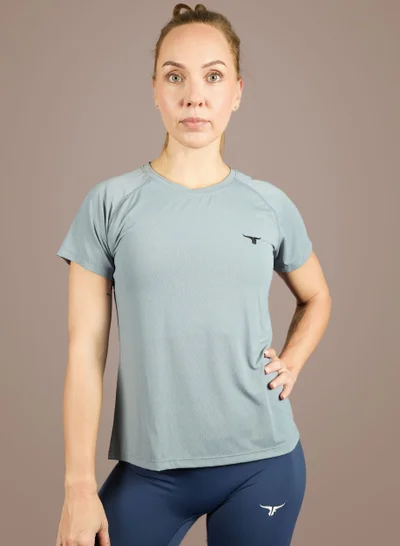 THUGFIT Antares Tee - Ladies T-Shirt - Blue Gray