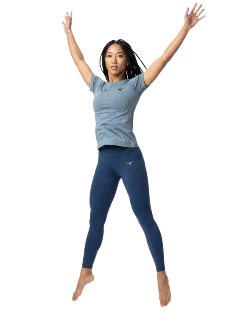 THUGFIT Antares Tee - Ladies T-Shirt - Blue Gray - Image 4