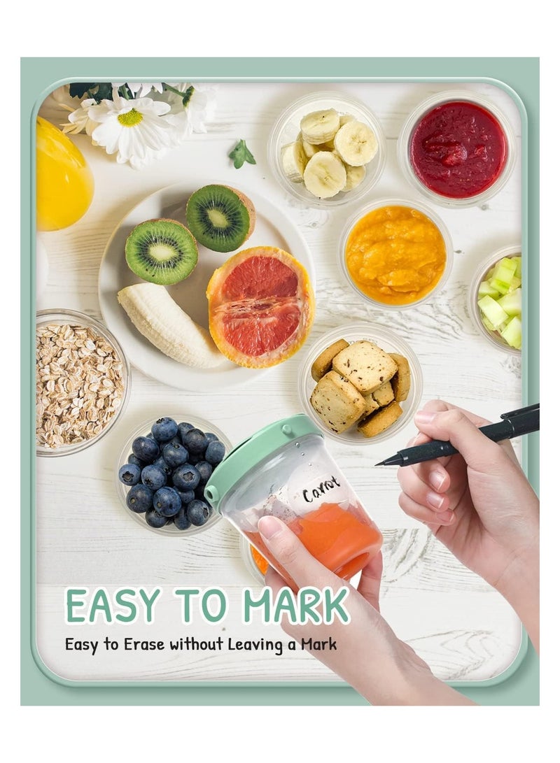 Excefore Baby Food Storage Jars, 6 Set(2/4/7oz), Baby Food Containers with Lids, - Image 2