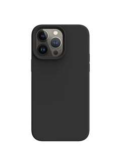 AKSESORY iPhone 13 Pro Black Case 6.1” – Silicone Shockproof Slim Fit Cover | Soft Touch, Anti-Scratch, Durable Protective Phone Case for Apple iPhone 
