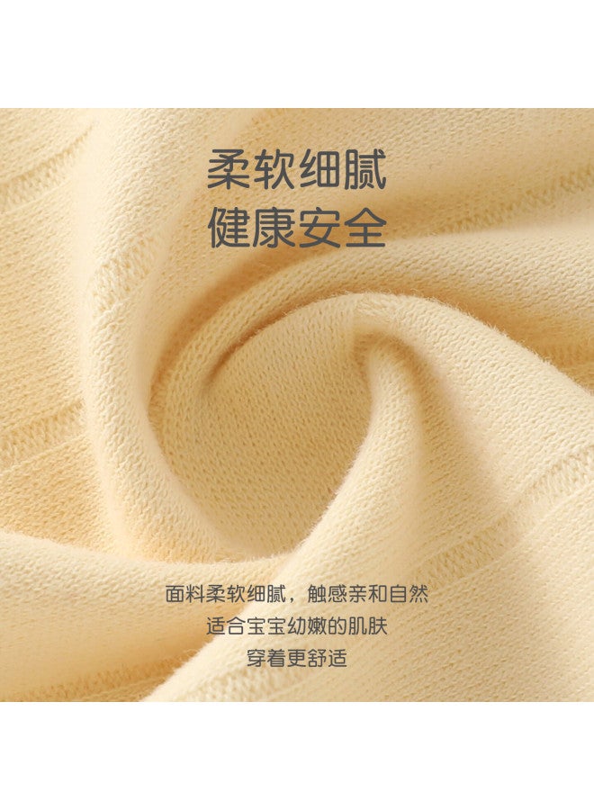 Duuduu Baby Clothes Uni Solid Color Romper Newborn Long Sleeve Jumpsuit Spring Autumn Yellow 90cm - Image 3