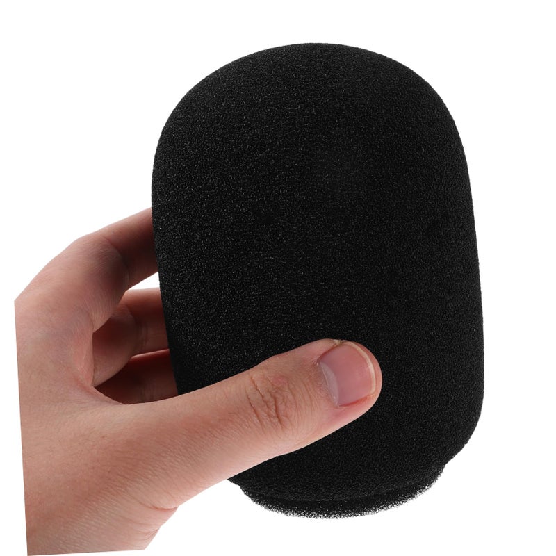 Durable Black Microphone Cover Wind Screen Sponge Protector For Audio Quality Noise Reduction - Image 5