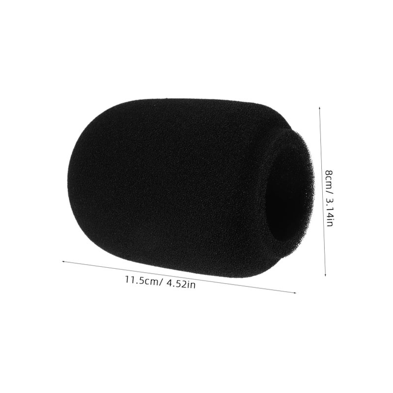Durable Black Microphone Cover Wind Screen Sponge Protector For Audio Quality Noise Reduction - Image 3