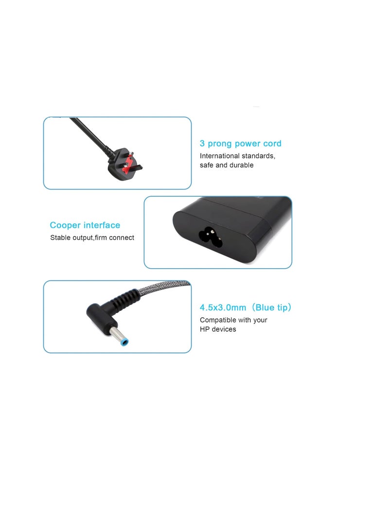 Terabyte 200W 19.5V 10.3A Laptop Charger for Omen 15 17, HP Pavilion Gaming 15 16 17, ZBook Fury Create Studio Power 15 17 G3 G4 G5 G6 G7 G8,TPN-LA21 TPN-DA10 ADP-200HB B Power Supply Adapter Cord - Image 3