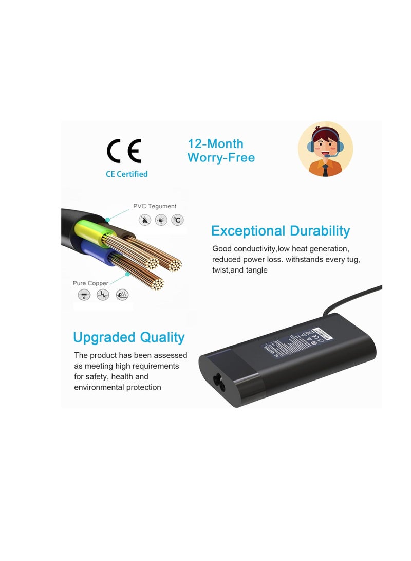 Terabyte 200W 19.5V 10.3A Laptop Charger for Omen 15 17, HP Pavilion Gaming 15 16 17, ZBook Fury Create Studio Power 15 17 G3 G4 G5 G6 G7 G8,TPN-LA21 TPN-DA10 ADP-200HB B Power Supply Adapter Cord - Image 5