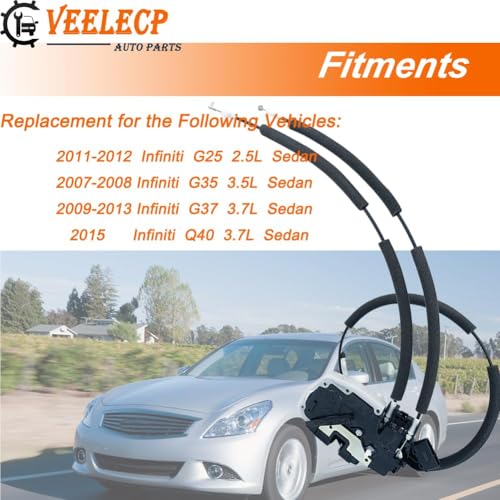 VEELECP Door Lock Actuator Compatible with 2011-2012 G25, 2007-2008 G35, 2009-2013 G37, 2015 Q40 Front Right Passenger Side - Image 4