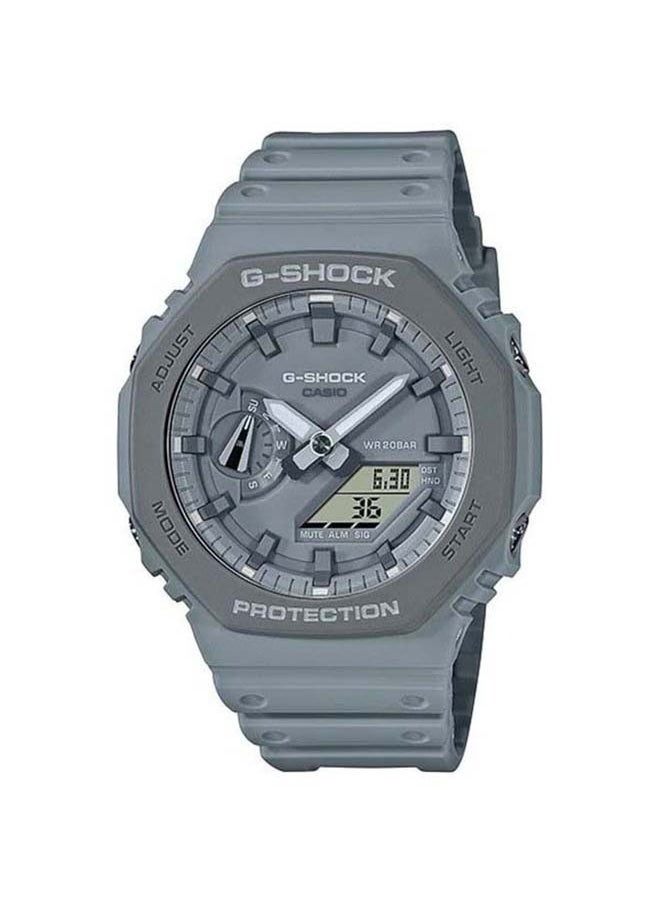 CASIO - Casio Men's Gray Watch Analog Plus Digital Resin Strap - Image 1