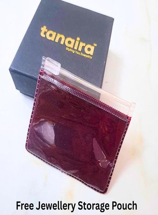 Tanaira تانايرا تيكّا فضية مرصعة بالحجر للنساء، ماانغتيكا صغيرة مرصعة بالكريستال (فضي) - Image 5