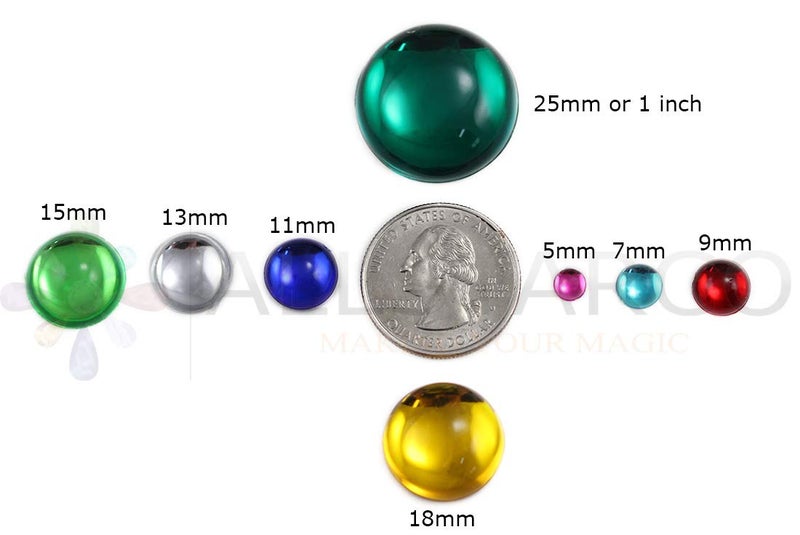 Allstarco 7mm Pink Fuchsia .MAR09 Flat Back Acrylic Round Cabochon Pro Grade - 100 Pieces - Image 4