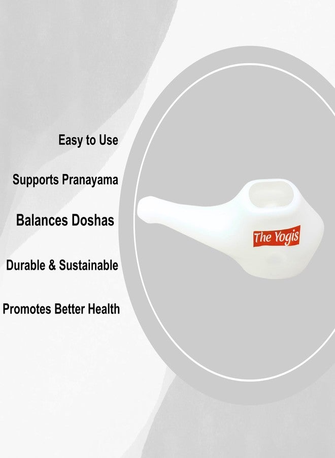 The Yogis Jal neti pot neti lota for nasal cleansing sinus and passages for Health, neti kriya kit - Image 3