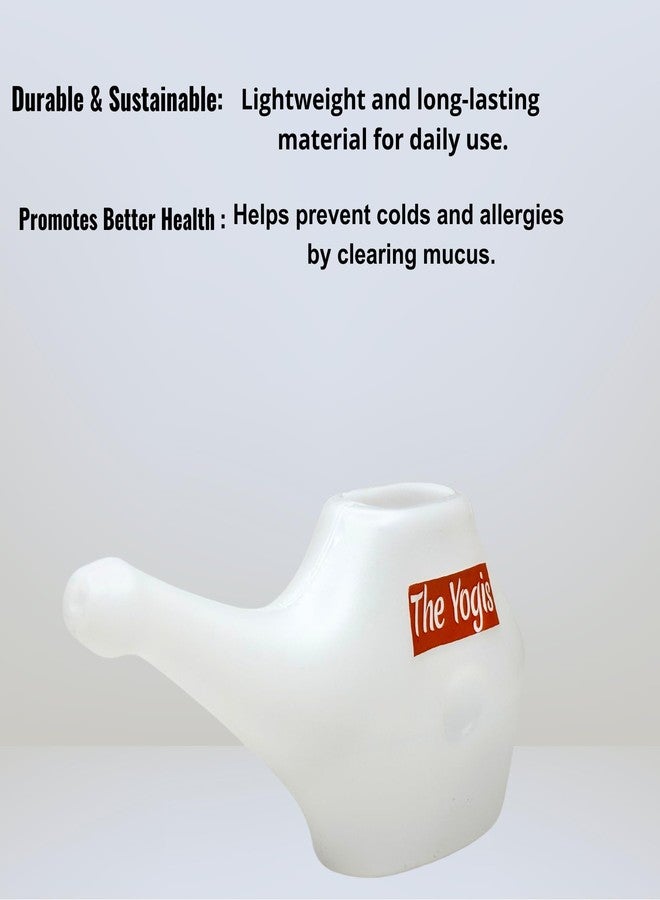 The Yogis Jal neti pot neti lota for nasal cleansing sinus and passages for Health, neti kriya kit - Image 2