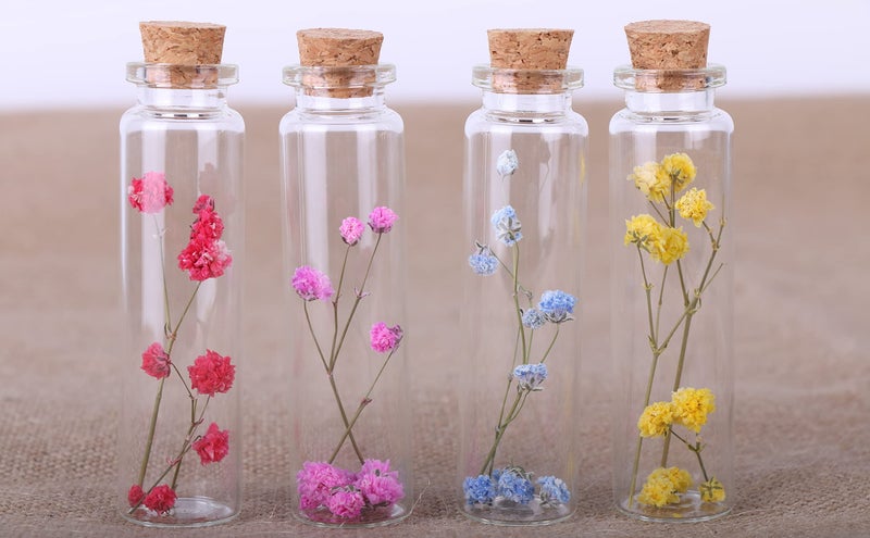 MaxMau 20ml Small Glass Bottles,Tiny Glass Vials,Jars with Cork Stoppers,Message Bottles,Wishing Bottle for Wedding Favors, Baby Shower Favors, DIY Art Craft Storage,24pcs - Image 5