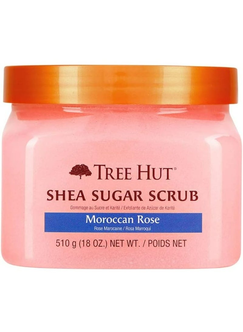 Tree Hut Shea Sugar Scrub Moroccan Rose 510 g - Image 1