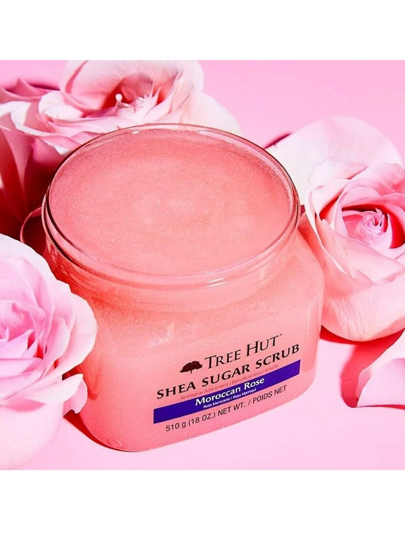 Tree Hut Shea Sugar Scrub Moroccan Rose 510 g - Image 2
