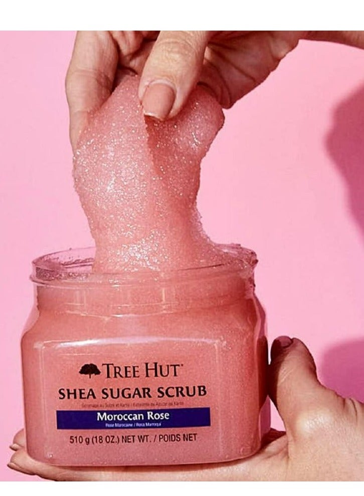 Tree Hut Shea Sugar Scrub Moroccan Rose 510 g - Image 3