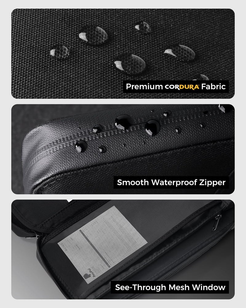 pack all Travel Passport Holder with RFID Blocker, Water-Resistant Passport Wallet with Wrist Strap, Multiple Family Airplane Document Organizer for Cards, Boarding Pass, ID, Cash, Tickets - Image 4
