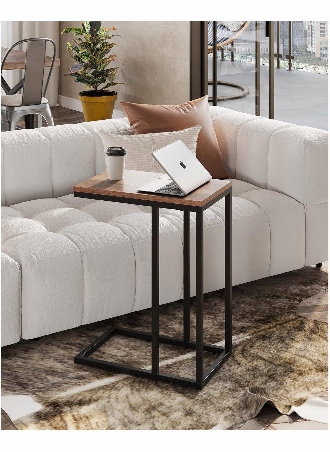dida-cosmos - Side Table, C Shaped End Table for Couch, Sofa and Bed, Large Desktop C Table for Living Room, Bedroom, Bedside - Image 1