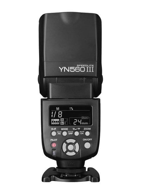 Yongnuo YN560 III Wireless Flash Speedlite, GN58 2.4G Receiver, Built-in Trigger Receiver System, Negative LCD Screen, for Canon Nikon Pentax, Compatible with RF603 II YN560-TX II T7 77D 5DIV D5600