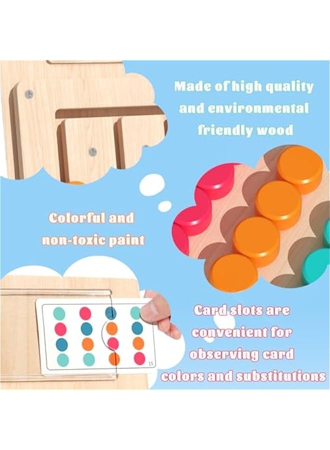 دوركو ألعاب بازل متناسقة الألوان لمونتيسوري للأطفال من 3 إلى 7 سنوات، ألعاب رحلات على الطريق للأولاد والبنات، ألعاب محمولة للسفر مثالية ل ورأس السنة. - Image 5