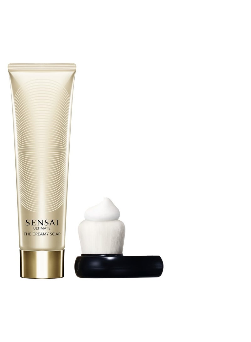 Sensai Ultimate the Creamy Soap with Brush 125ml - Image 1