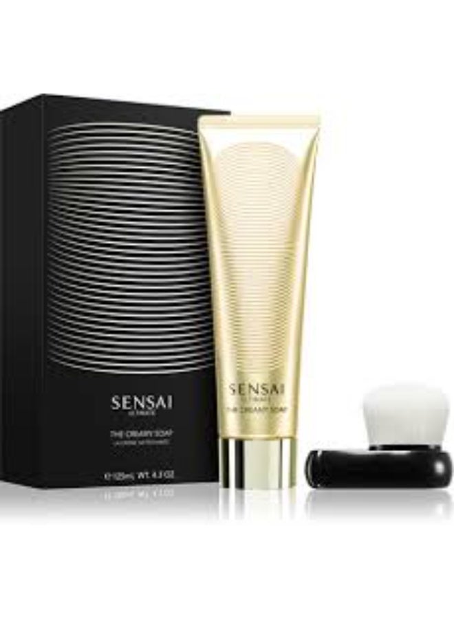 Sensai Ultimate the Creamy Soap with Brush 125ml - Image 4