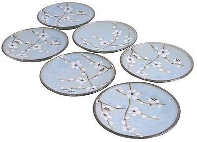 Happy Sales Sauce Dish Coaster Cherry Blossom Round 6 pc