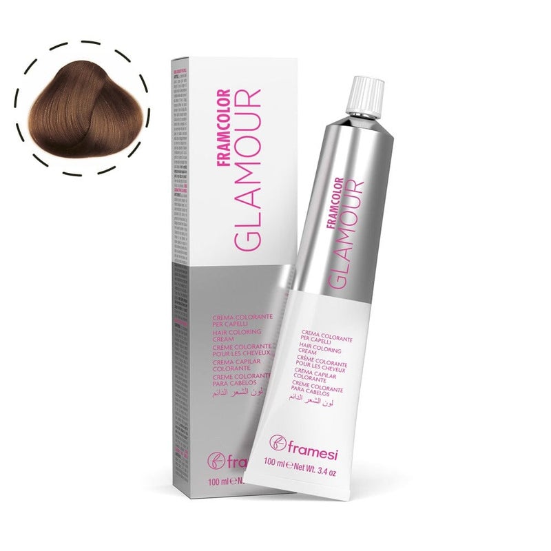 Framesi Morphosis Framesi FRAMCOLOR GLAMOUR 6.36 Sandy Dark Blonde 100ML — Professional Permanent Hair Color, Uniform Root-to-Tip Coverage - Image 1