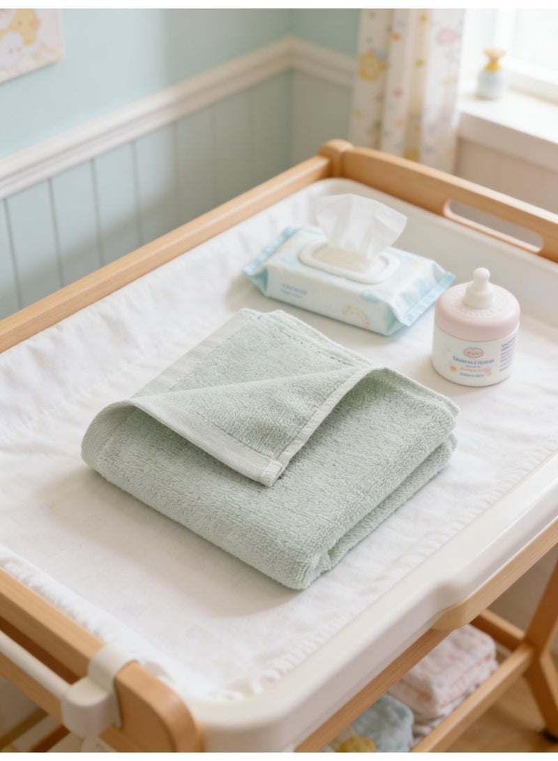 شاربدو طقم مناشف قطنية نقية ناعمة وسميكة للوجه، مقاس 30 × 60 سم، مريحة وماصة، مكون من 6 قطع - Image 1