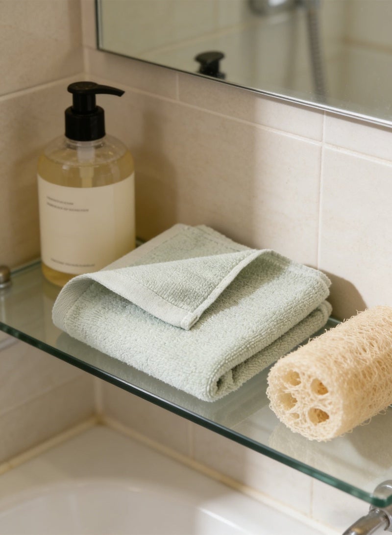 شاربدو طقم مناشف قطنية نقية ناعمة وسميكة للوجه، مقاس 30 × 60 سم، مريحة وماصة، مكون من 6 قطع - Image 2