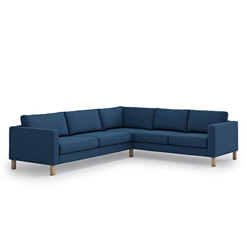 TLYESD Karlstad Cover Replacement for IKEA Karlstad Sofa Cover, Karlstad Corner Sofa Cover, Karlstad Couch Cover Only!(Navy Blue) - Image 1