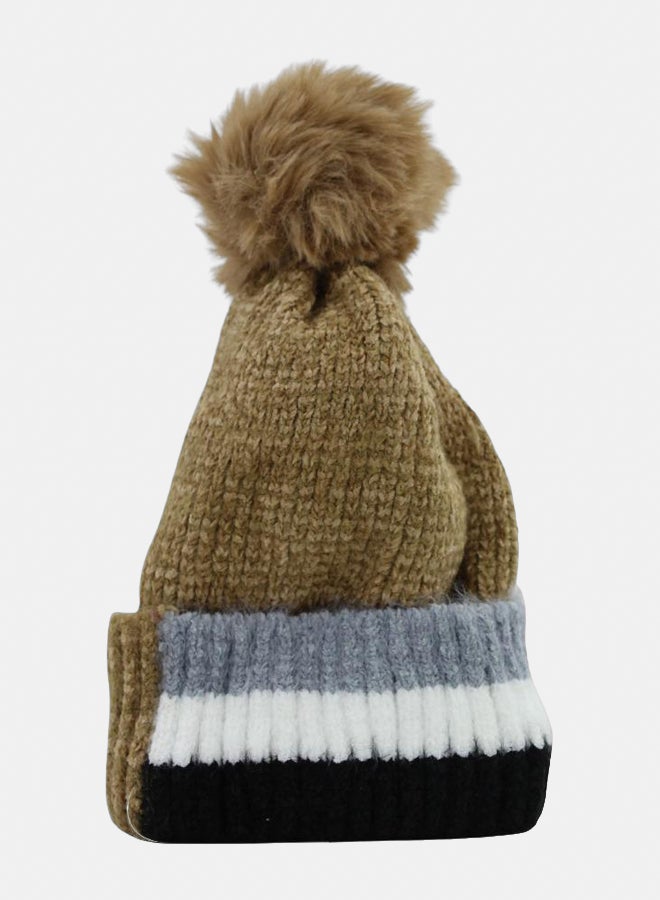 Fancy Unisex Knit Ice Cap – Coffee - Image 1