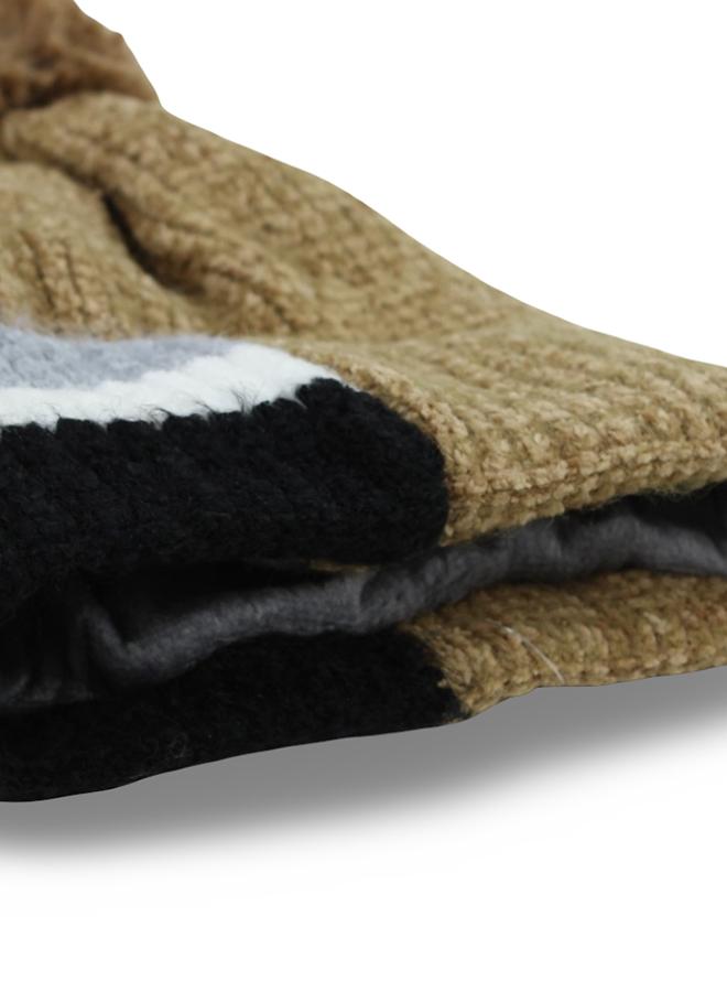 Fancy Unisex Knit Ice Cap – Coffee - Image 3