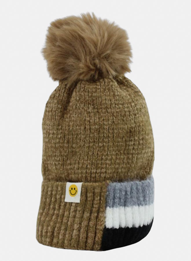 Fancy Unisex Knit Ice Cap – Coffee - Image 2