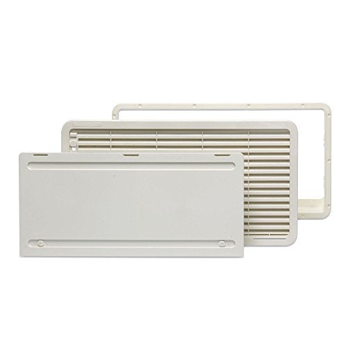 Dometic LS300 Fridge Ventilation Grill with Winter Cover, White - Image 1