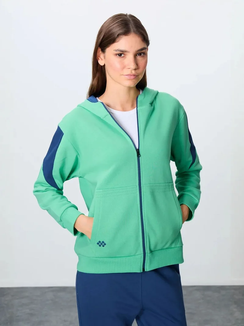 تومي لايف TOMMY Oversized Hooded Zip Sweatshirt And Pants Set