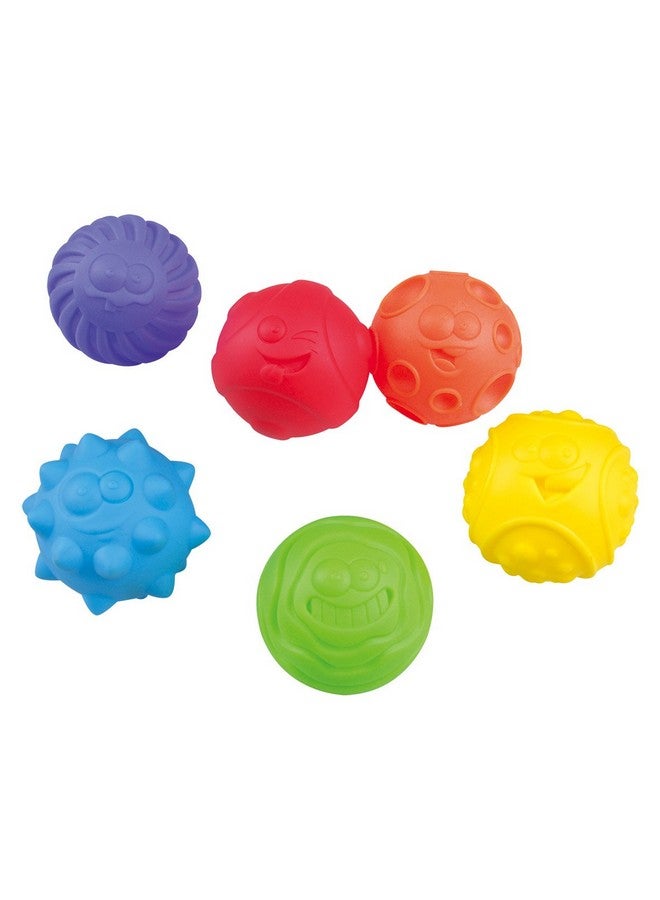 PLAYGO كرات حسية للأطفال مجموعة متنوعة رائعة من القوام والألوان ألعاب استحمام للأطفال 6 كرات حسية ملونة ناعمة وقابلة للضغط للأطفال والرضع لعبة مائية خالية من BPA - Image 1