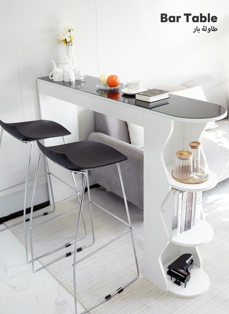 Sharpdo Bar Table, High-legged Bar Table Against The Wall, Home Dining Table, Long Table Beside The Sofa, Small Bar in The Living Room Entrance - Image 1