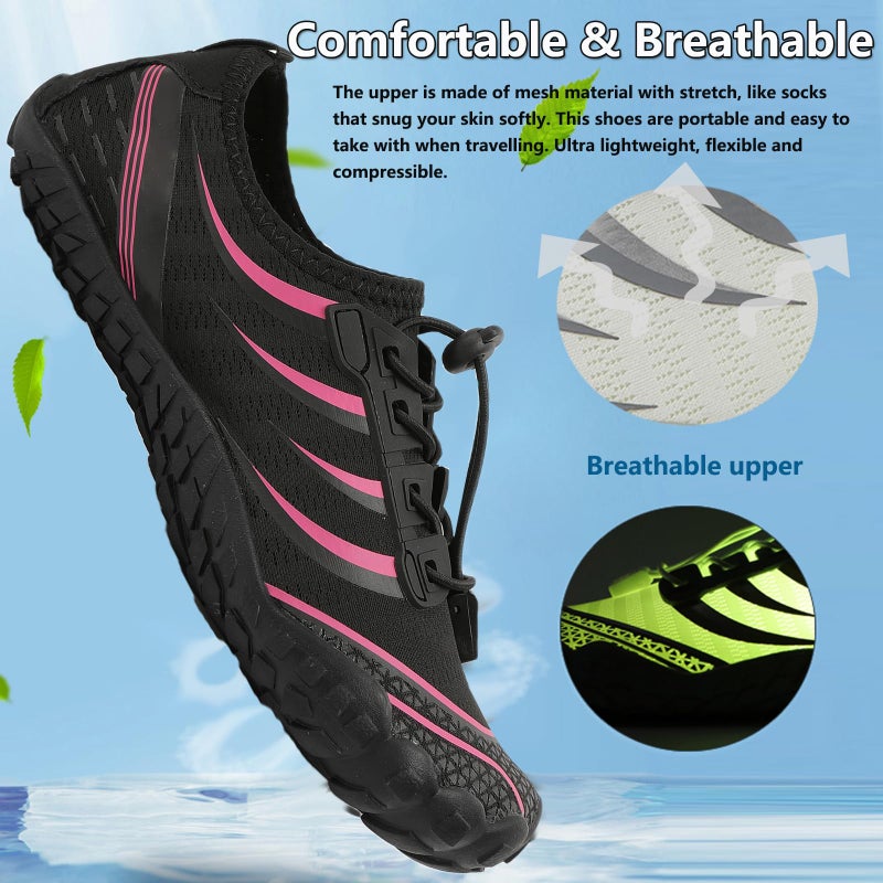 ziitop Water Shoes for Women Men Barefoot Shoes Quick Dry Aqua Outdoor Sports for Swim Pool Beach Surf Walk Water Yoga River Lake Hiking Kayaking - Image 3