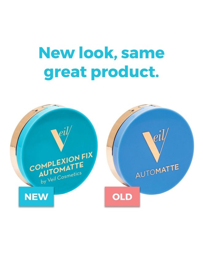 Veil Cosmetics Veil Complexion Fix Automatte Mattifying Balm - Anti-Shine Translucent Powderless Makeup - Prime, Set, Mattify, Touch-Up & Remove Oil - Blur Pores & Fine Lines - Smooth Complexion - All Skin Types  - Image 2
