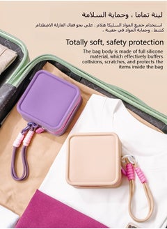 General Silicone Mini Makeup Bag Pouch for Purse, Small Cosmetic Travel Bag Zipper Pouch Waterproof Cute Coin Purse Portable Makeup Storage Bag ﻿  - Image 5