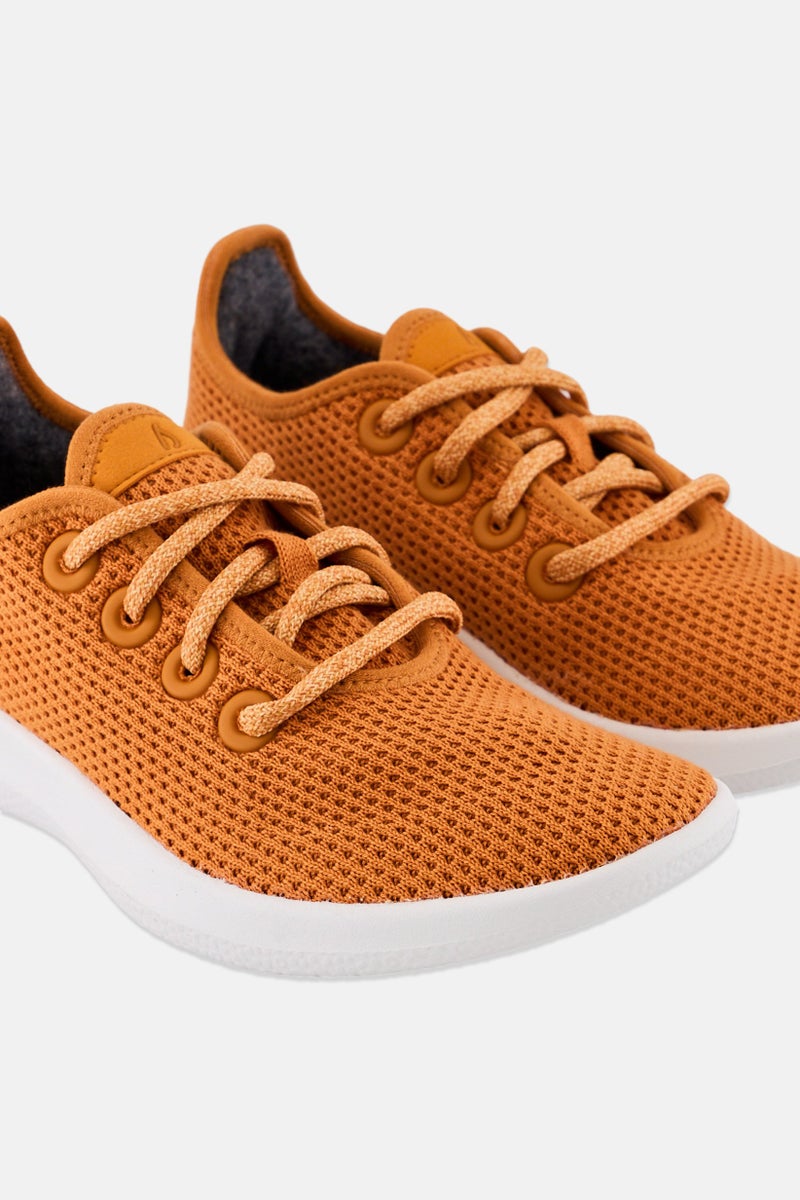 Allbirds Women Tree Runners Lace Up Running Shoes, Orange - Image 3