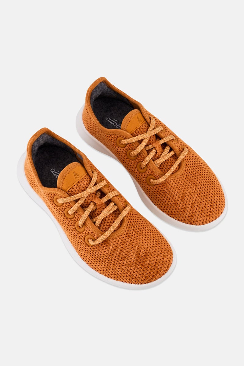 Allbirds Women Tree Runners Lace Up Running Shoes, Orange - Image 4
